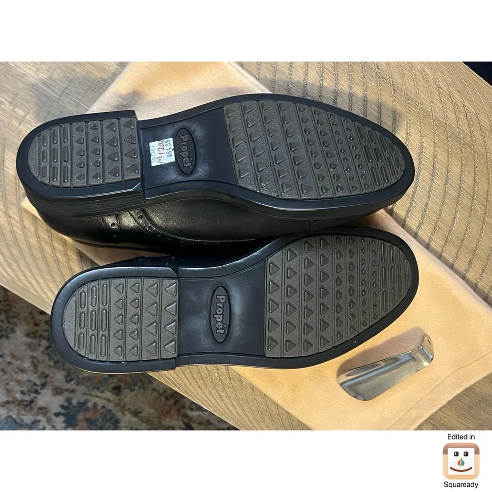 Men's Black Dress Shoes - Picture 8 of 9